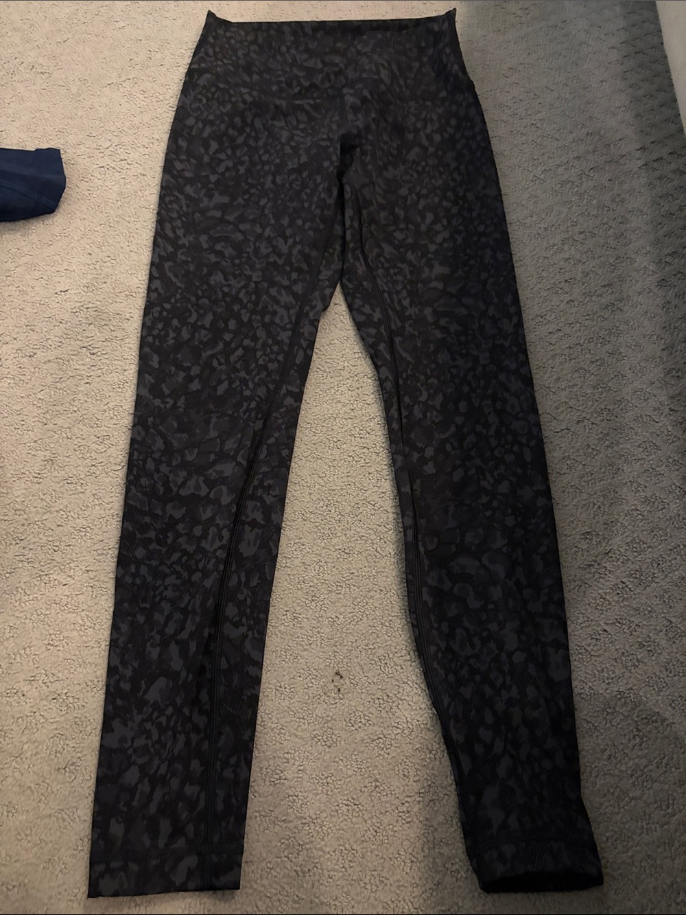 lululemon athletica Black Patterned High-Rise Leggings
